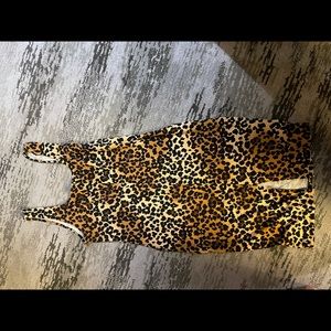 Cheetah Dress with back split